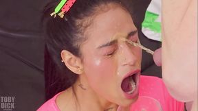 PISS DRINKING SPEWING ANAL Breiny Zoe pushed to HER LIMITS