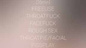 Rough treatment for tiny freeuse slut