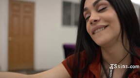 Ts takes advantage of washer-trapped girl