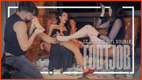 TS Roberta Cortes and Nara in a Ultimate Trans and Cis Footjob Fantasy (720p ENG-sub) Trans Woman - Trans Foot Fetish - Double Footjob - Trans Blowjob - Cum on Feet - Cum Swallower