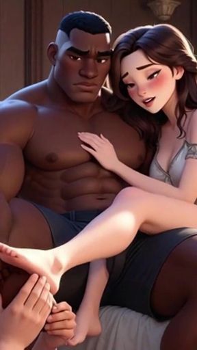 Cuckold Foot Worship - Husband Serves Bull as Wife Watches