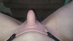 7in dildo inserted