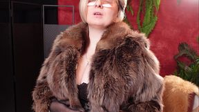 My hot fur coat collection - part 1. Fetish MILF