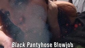 Eves Black Pantyhose Blowjobs 1