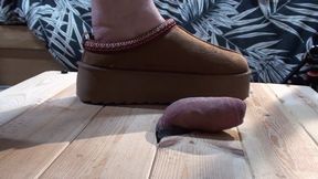 HEAVY COCK CRUSH WITH TWO PAIRS OF CHUNKY SLIPPERS MY COZY SLIDES ON GLASS AND A BAREFOOT RUINED CUM SHOT CAM 4 FULL LENGTH