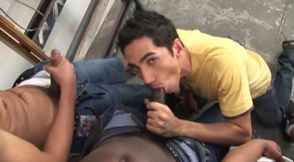 Those dirty boys are so nasty to this one horny guy