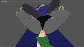Raven Gives Starfire an Intense Anime HandJob in Teen Titans Hentai