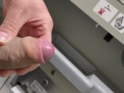 Risky train toilet wank with door unlocked.  What happens next is in full vid in fan club :)