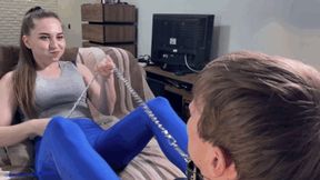 b149c Humiliating the schmuck! Catch my drool, worm! I'll tie you up and mock you worm! [wmv]