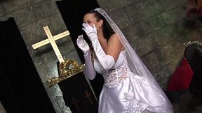 Tanya Cox looks beautiful in her white wedding dress but we don'_t think she is as pure as...