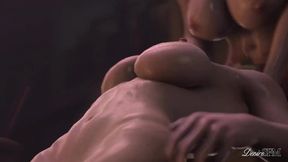 Triss Ravages Two Hot Blondes With Her Huge Cock