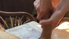 Awesomehandjobs - Slim Nudist Jerks Me Off Outside On H