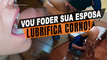 Cristina Almeida humilhando marido, leva pau no cu, pau na buceta, coloca o corno pra chupar e engole toda &agrave_ porra do f&atilde_.