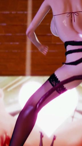 Promiscuous Nightclub 3 Tee Group P Meat Urinal Lewd Screaming Creampie Black Silk High Heels