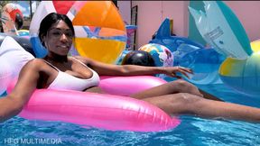 Paris Love: Inflatable Stroke Session - Pool Float Inflatable JOI - mp4 4k