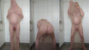 pissen, wichsen und abspritzen im nylonstrumpf fur den korper