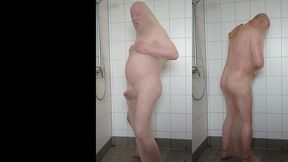 pissen, wichsen und abspritzen im nylonstrumpf fur den korper