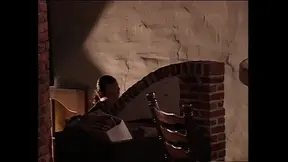 Blonde Horny with a Hairy Pussy Was Fucked by Two Men with Big Cocks