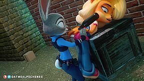 Evil Bunny Judy Hops Fucked A Sex Offender With A Bottle