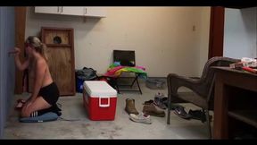 wife s first at home gloryhole with a local fan