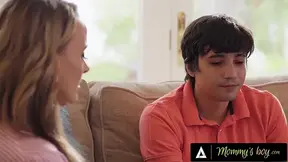 Stepmom's lucky boy gets a sloppy sucking and hardcore banging