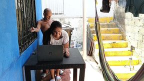 Outdoor sex with my horny, big-assed neighbor