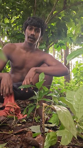 Outdoor jerking, fingering, cumming and pissing