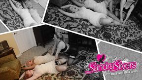 Vintage Vibes as Girdled MILF Mistress Treats her Lesbian Household to Ballgagged Bondage Orgasms! SD MP4 File Format