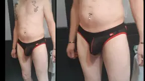 testing my new sexy men&#039;s briefs lingerie