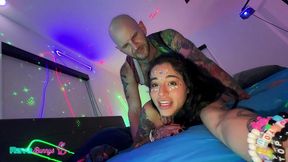 nervous fitbadonk gets worked over in brian s bass-filled room!
