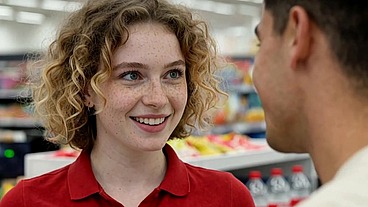 I Fucked the Hot Blonde Cashier from My Local Supermarket – We Ended Up Fucking Hard in My Apartment (AI)