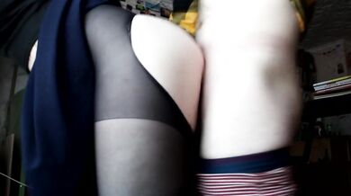 Tore pantyhose and fucked a Tinder girl on a first date