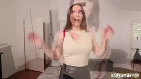 Amateur stepson finally gets a taste of Bianca Burke's juicy shaved hole