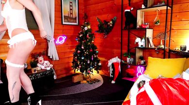 Christmas Lingerie Cosplay Mrs Claus TRY ON & BACKSTAGE #203 (free version)