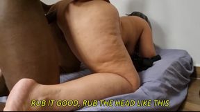 Subtitled - Hotwife's Raw BBC Craving - Young Bull Fucks Her Bareback While Hubby Joins in