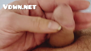 Vdwn.net - slow motion playing and stretching my soft small cock