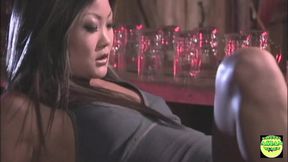 Slutty Asian eats big manhood before hardcore pussy pounding