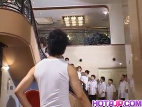 Asian Teen Azusa Ayano Gets Hot Gangbang Bukkake Adventure