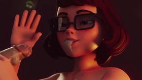 Crazy Horny Velma Give Incredible Blowjob &amp; Facial Cum