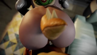 Bowsette Fucked From Behind in POV | Super Mario Porn Parody