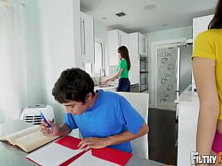 FILTHYFAMILY - A Taboo Threeway Featuring mother I'd like to fuck Lexi Luna and Lewd Teen Harmony Wonder