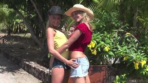 Carli Banks and Faith - Cowgirls