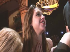 Lingerie&amp;sex Scene-2 DP Orgy at a Costume Party with Beauties in Lingerie