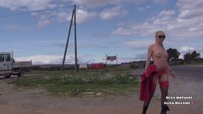 exhibition en public et masturbation devant l autoroute voici une video d ...