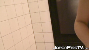 Adorable Asian babes with small titties fetish pissing compilation