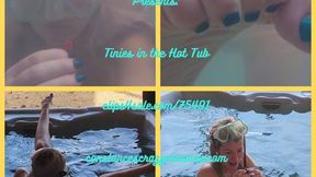 Tinies in the Hot Tub