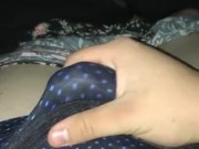 Cute Trans Girl Records Herself Masturbating on Her Phone