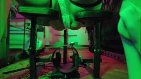 Dominatrix Eva Latex Solo Facesitting Femdom Panties Big Ass MILF BDSM Fetish Hot Heels Gonzo White Pvc Dress