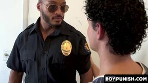 BoyPunish.com - Dylan Hayes' intense blowjob and BBC action with officer dillon diaz'