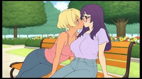futanari have a heart too [ futa hentai game ] ep.2 she fucked her roomate for the first time raw in the bathroom !